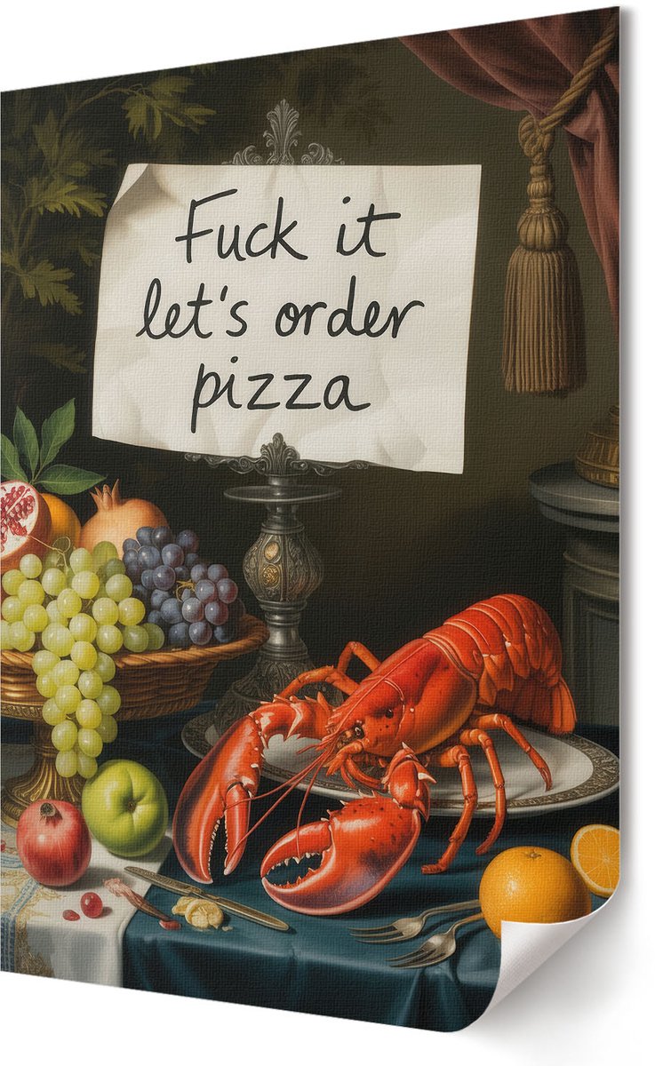 Coloray Polycanvas Wandposter - Fruitmarkt, Fotografie - A2 - Rood Kunst - Rechthoek - Wandkunstwerk - Woonkamer, Slaapkamer, Kantoor - Rustiek