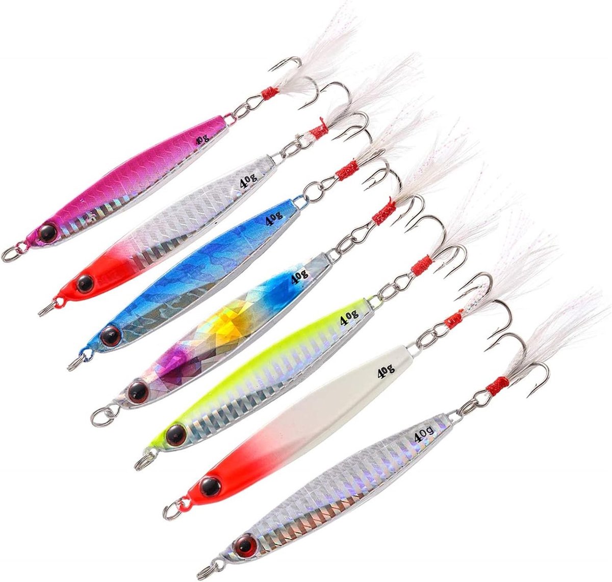 Kunstmatige Vislokken - Multicolor - 8 cm - Premium Kunststof - Voor Zoet- en Zoutwatervissen