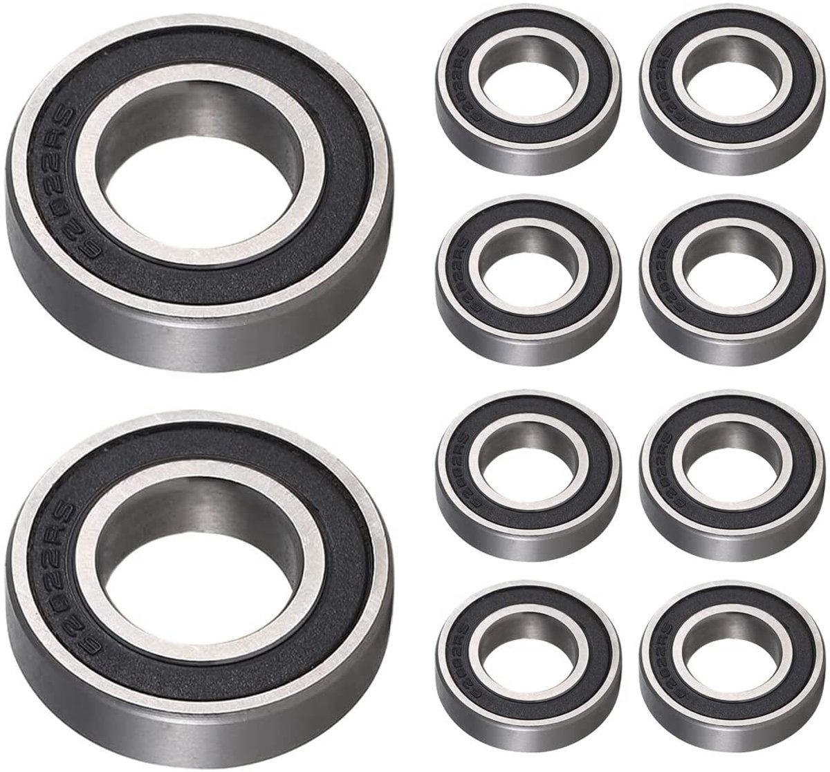 Lagers, enkelvoudig rubberen verzegelde kogellagers, geschikt voor scooterskates, thuisapparaten, machinery, industrieel (15 x 35 x 11 mm)