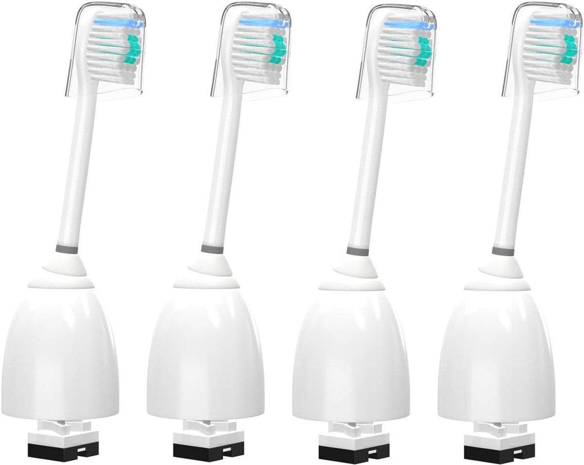 Vervangende opzetborstels, 4 stuks tandenborstelkop, compatibel met Philips, Essence, Elite, Xtreme, Advance en CleanCare elektrische tandenborstel