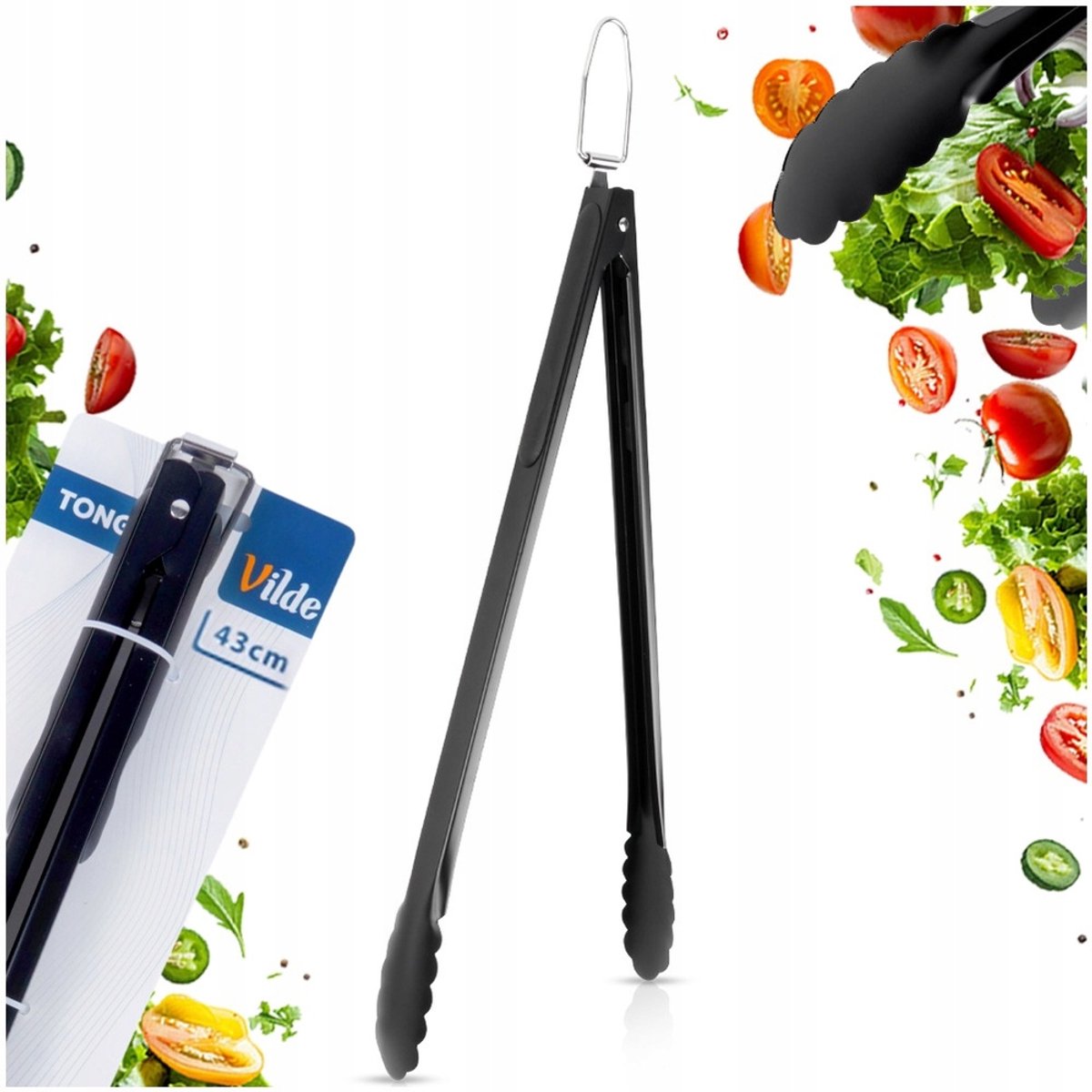 Grill Tangen 43cm RVS - Keuken Tangen voor Vlees & Groenten