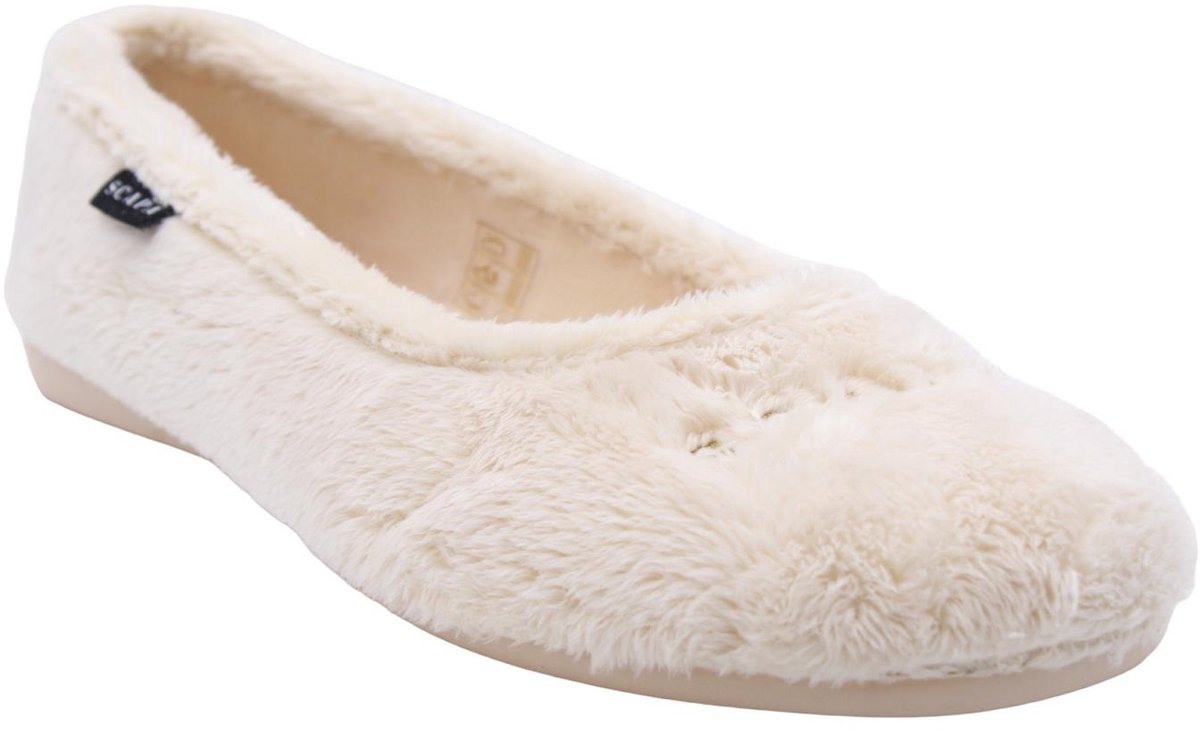 Scapa - Pantoffels - Crème - Vrouwen - Maat 39 -