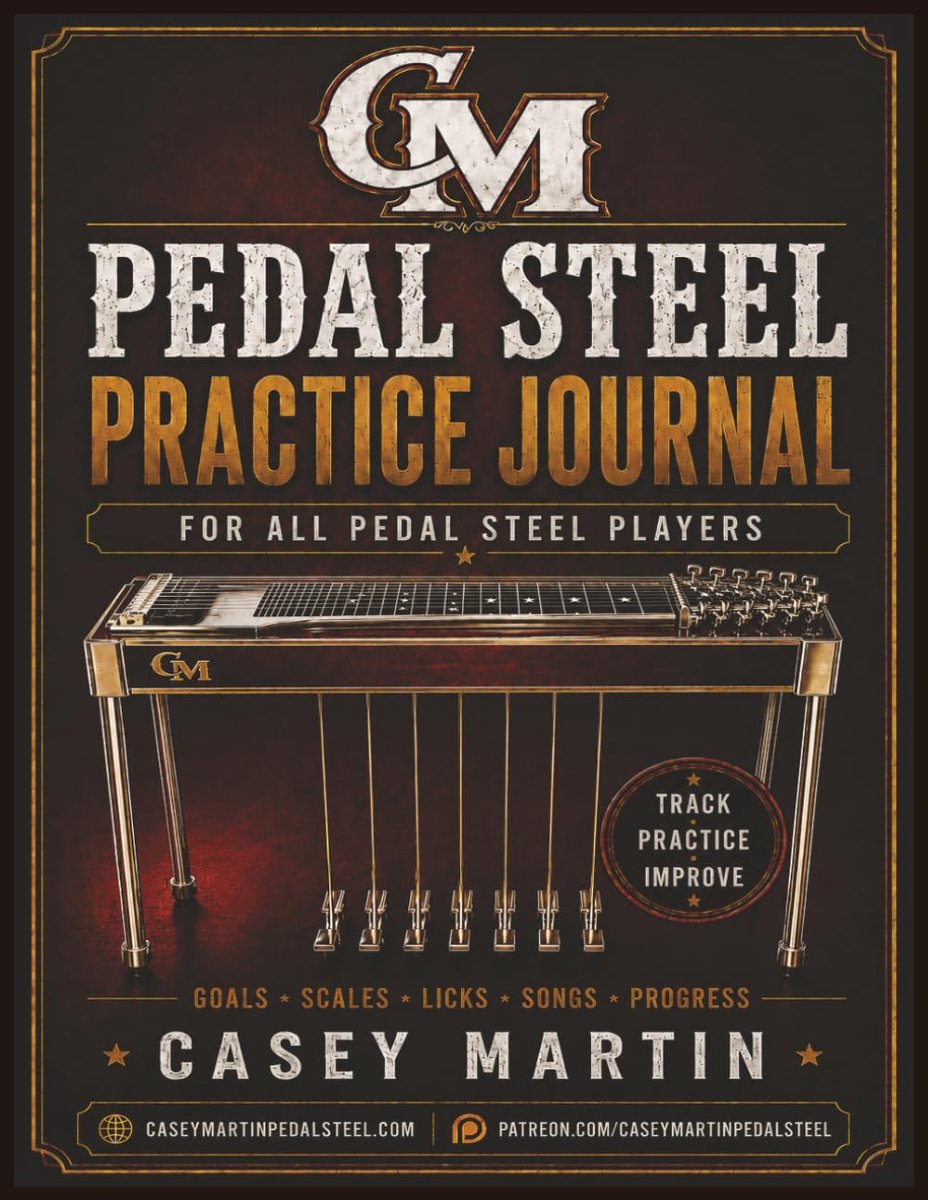 The Pedal Steel Practice Journal: Daily Practice Log for All Pedal Steel Players - ShopVlot
