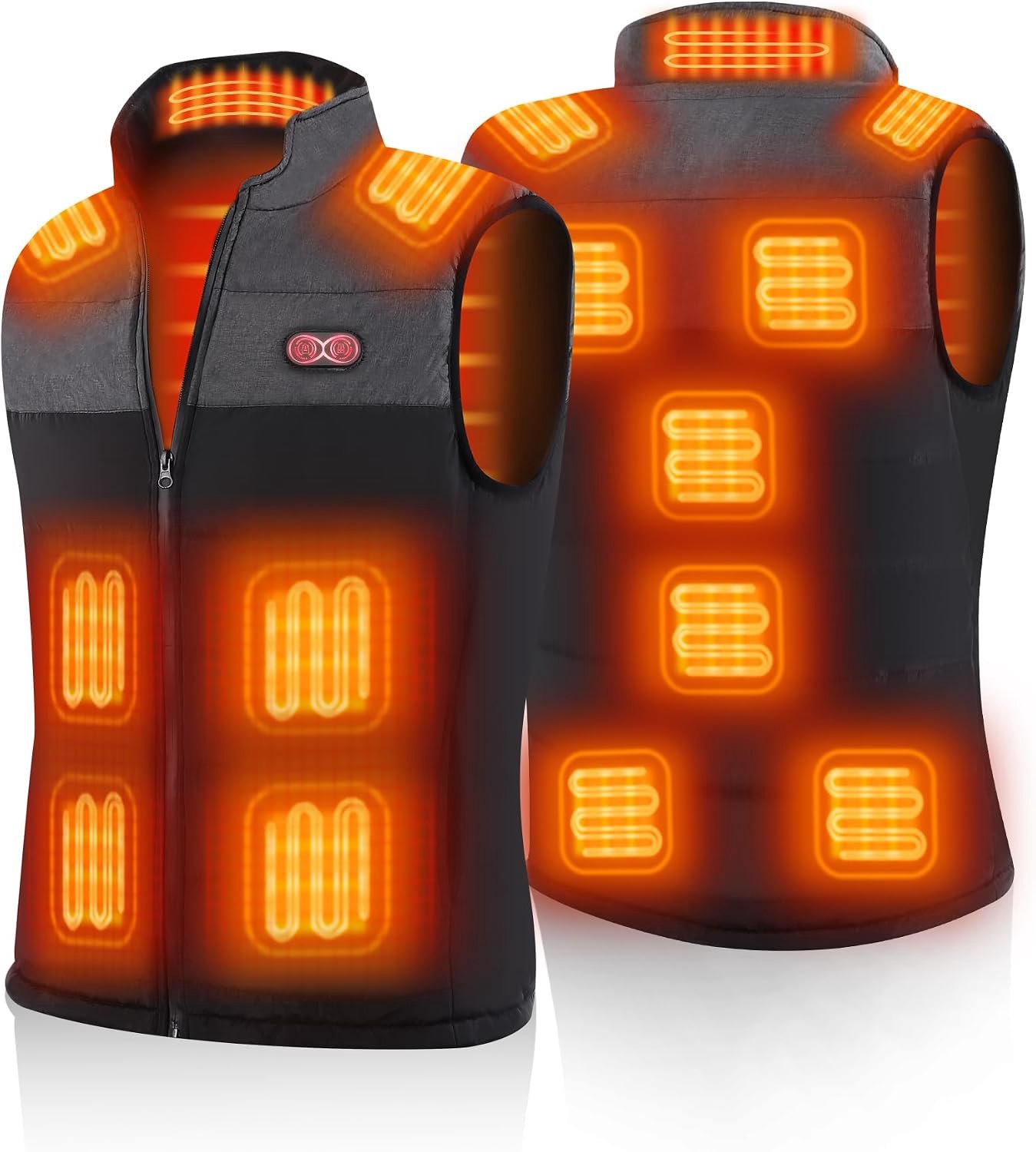 Vest met 15 verwarmingszones en 3 temperatuurstanden