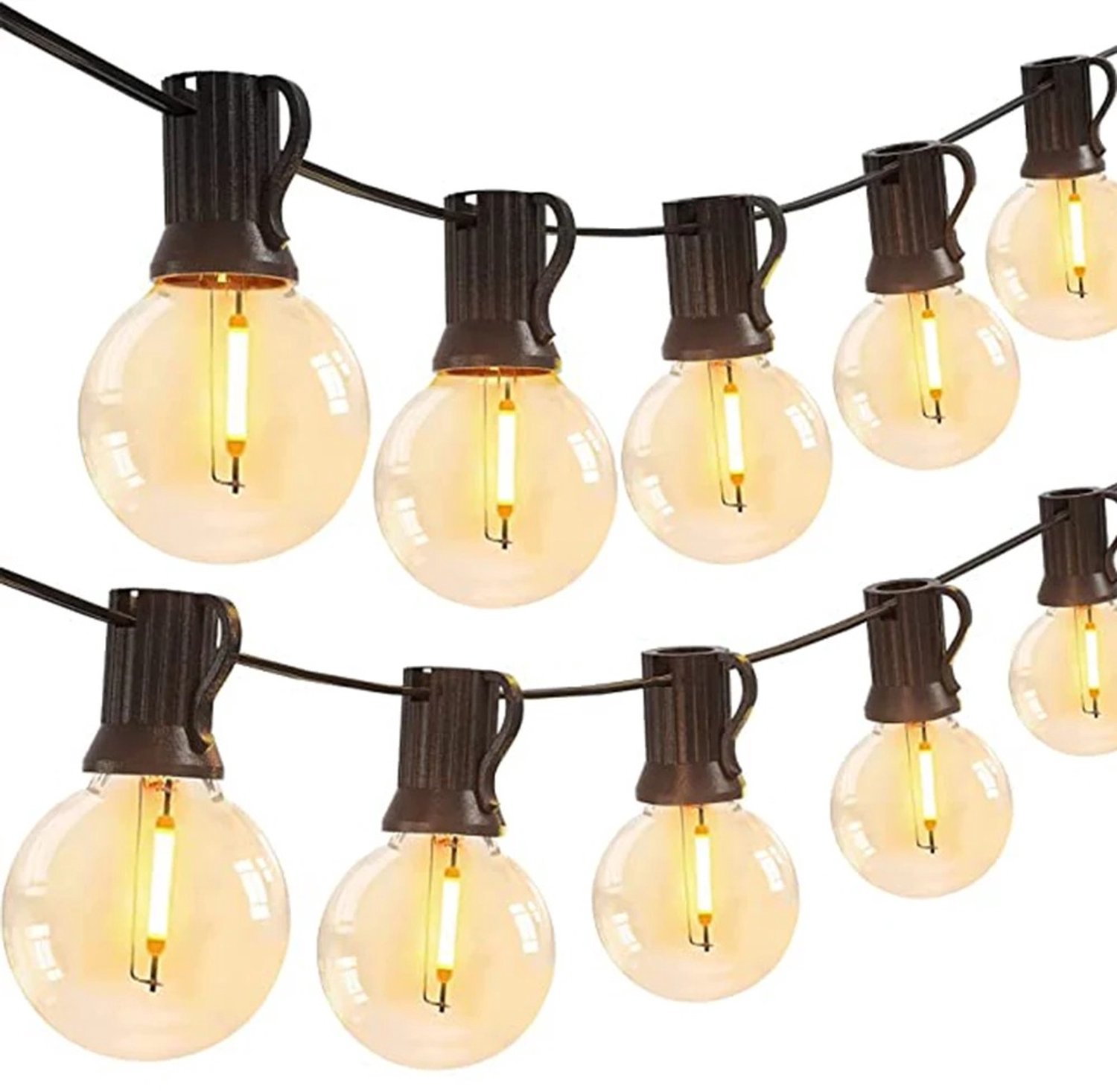 Tremeo LED Lichtslinger - Prikkabel Buitenverlichting - Tuinverlichting - 14M - 25 Warm Witte lampen - Zuinig - Spatwaterdicht