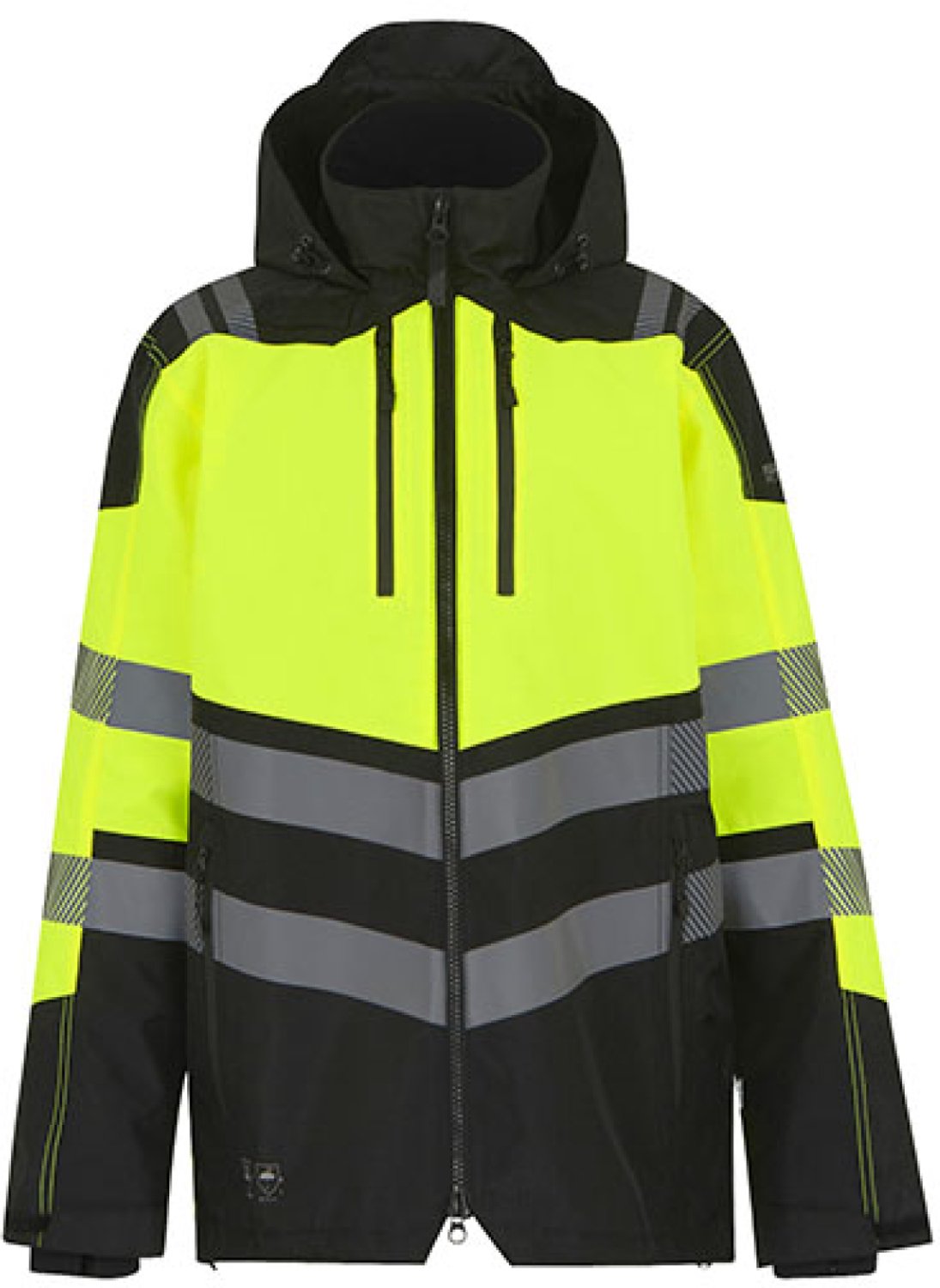 Regatta Hi-Vis X-Pro Waterproof Shell Jacket (Class 2) RG550 - Black/Yellow - XL