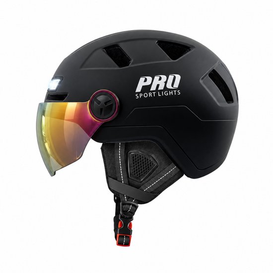 Pro Sport Lights Fietshelm met Visier & Oorwarmers Speed Pedelec