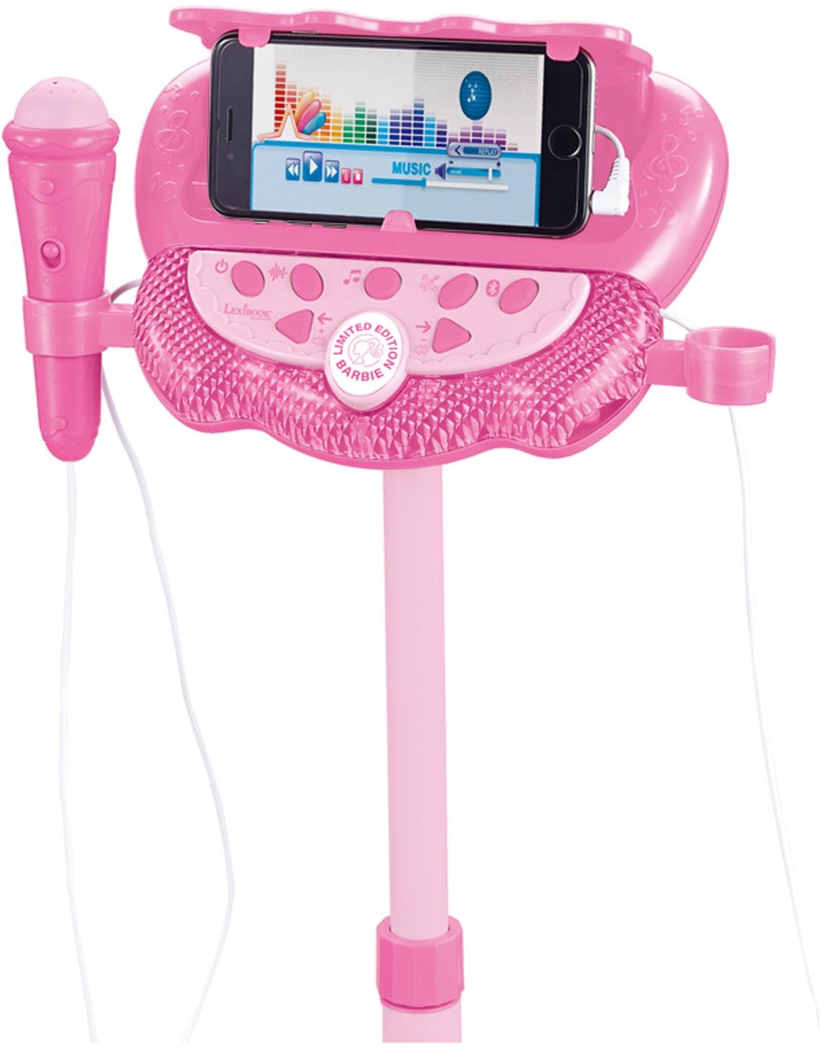 Barbie Verstelbare Standaard met 2 Microfoons met Stemeffecten, Verlichting, Luidspreker, Bluetooth — cadeau in Spellen & Speelgoed - foto 7
