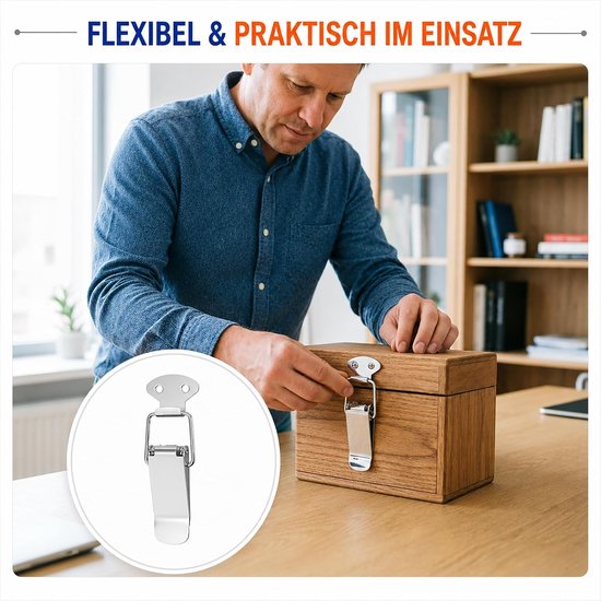 Sluiting 90 mm, 4 stuks, metaal — afbeelding 3
