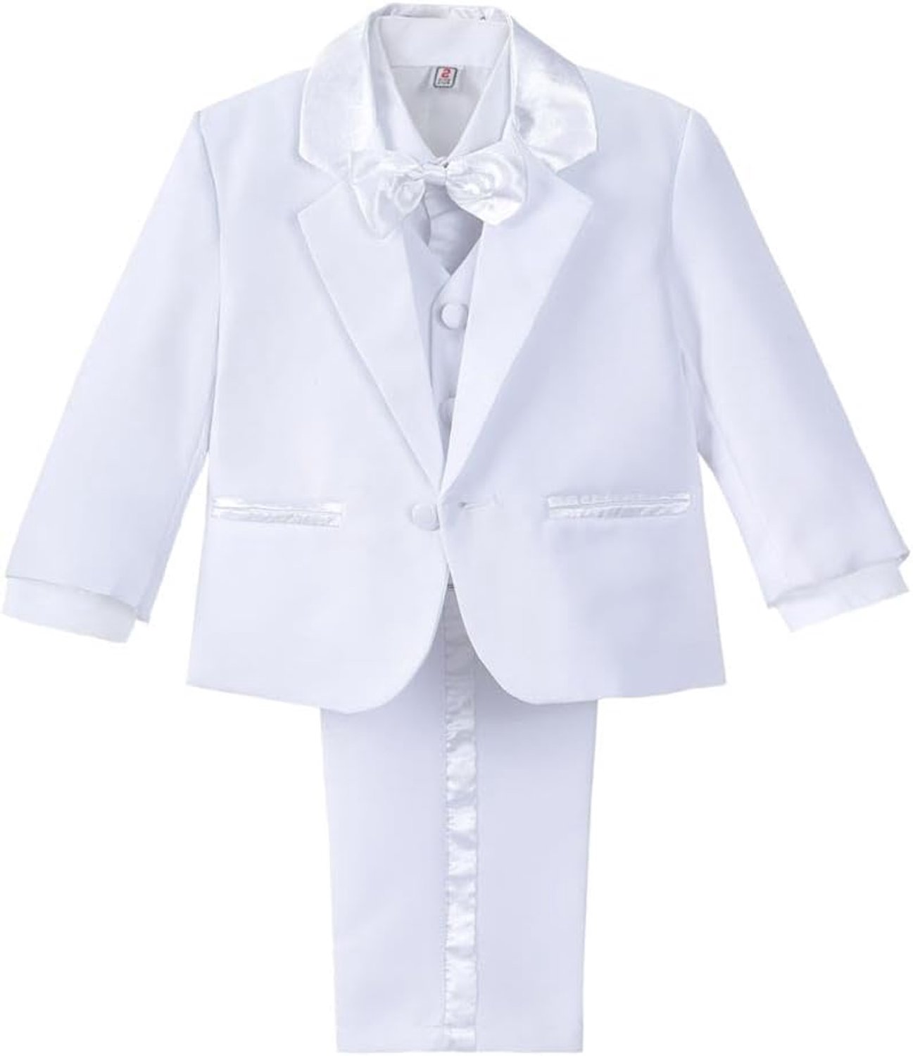 5-delig pakje voor babyjongens, blauw/zwart/wit/ivoor/grijs