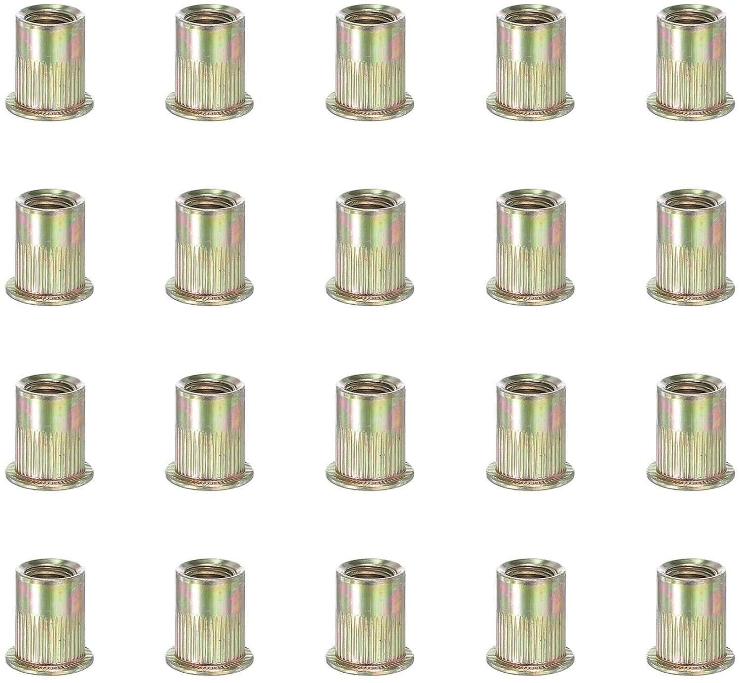 Klinkmoeren M10 - 17 mm platte kop - verzinkt koolstofstaal - duurzaam voor auto en meubels - 20 stuks - m-winkel