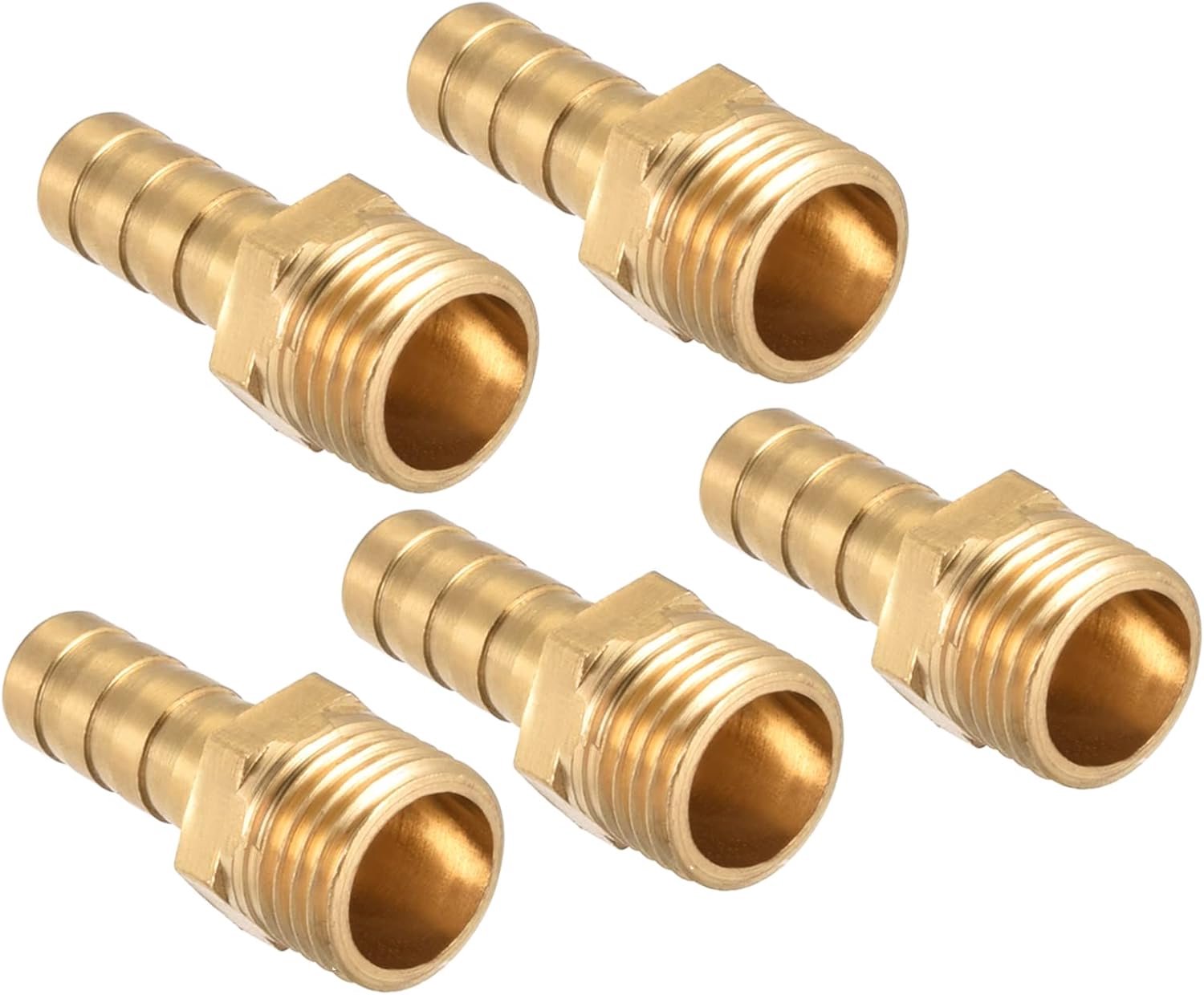Slangkoppeling 8mm - G1/4 buitendraad - Messing recht - Voor lucht en water - Vemera