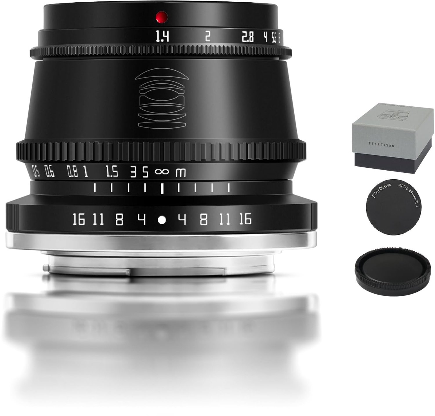Lens 35 mm F1.4 - Handmatige Focus - M43-Mount - Prime-Lens - Bokeh - Professionele Beeldkwaliteit