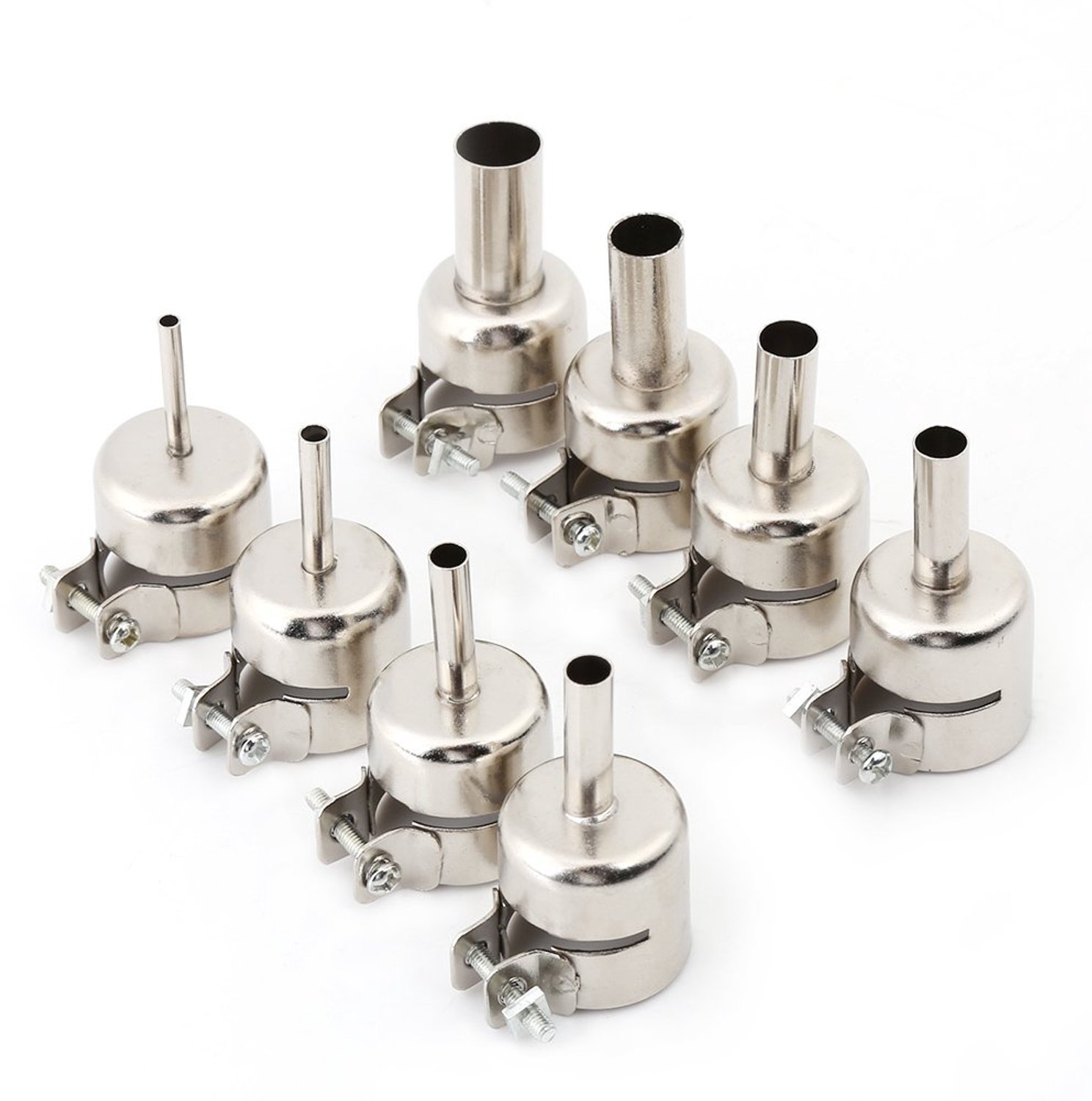 8pcs Hot Air Gun Nozzles - Universele Vervangstukken - Hoge kwaliteit - Geschikt voor 850 852 950 850A 852D - Precisie en duurzaamheid
