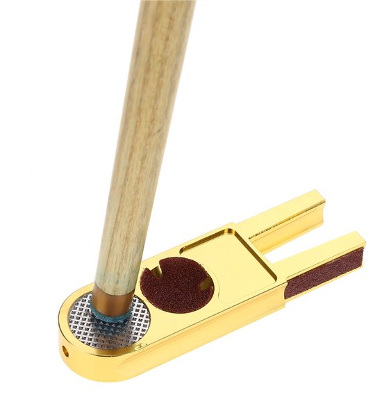 Snooker Pool Cue Tip Shaper - Multifunctionele Trimmer Tool - Sturdy en Duurzaam - Billiard Cue Tip Accessoire - Voor Snooker en Pool - U... — afbeelding 2
