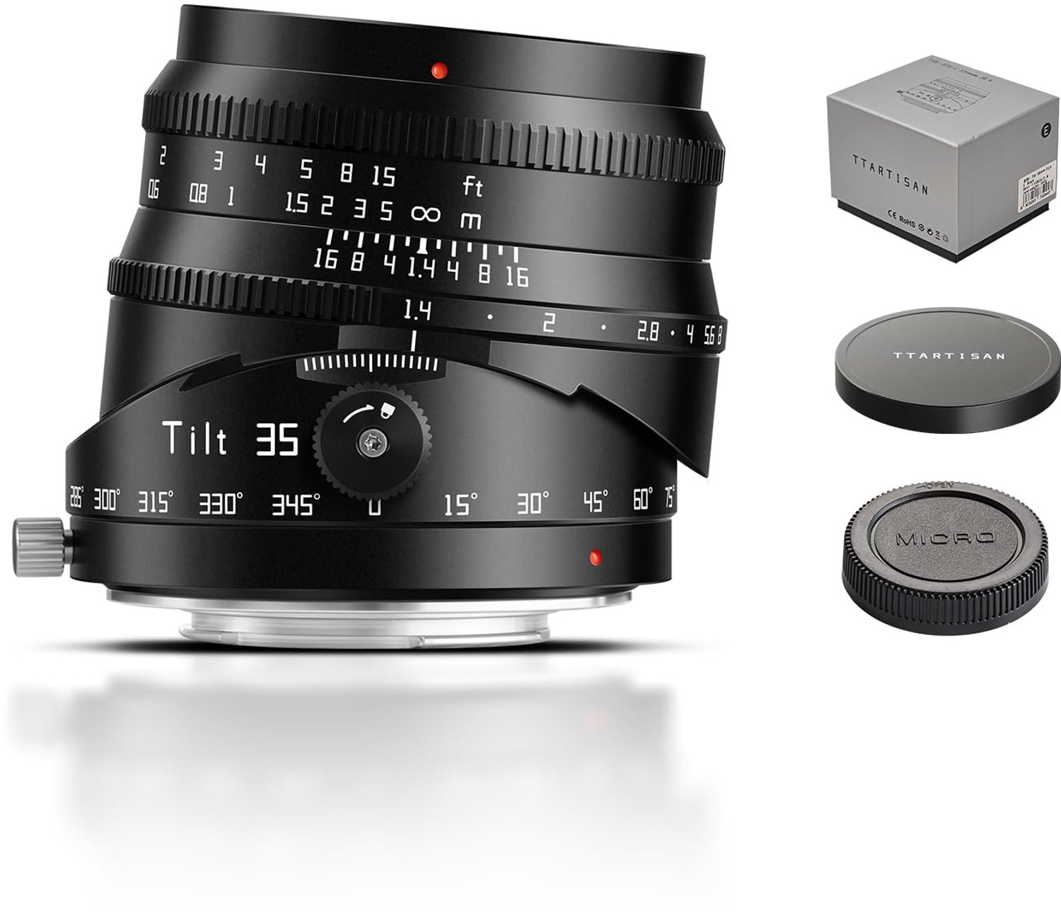 35mm f1.4 Tilt Lens voor - Creatieve Focuscontrole