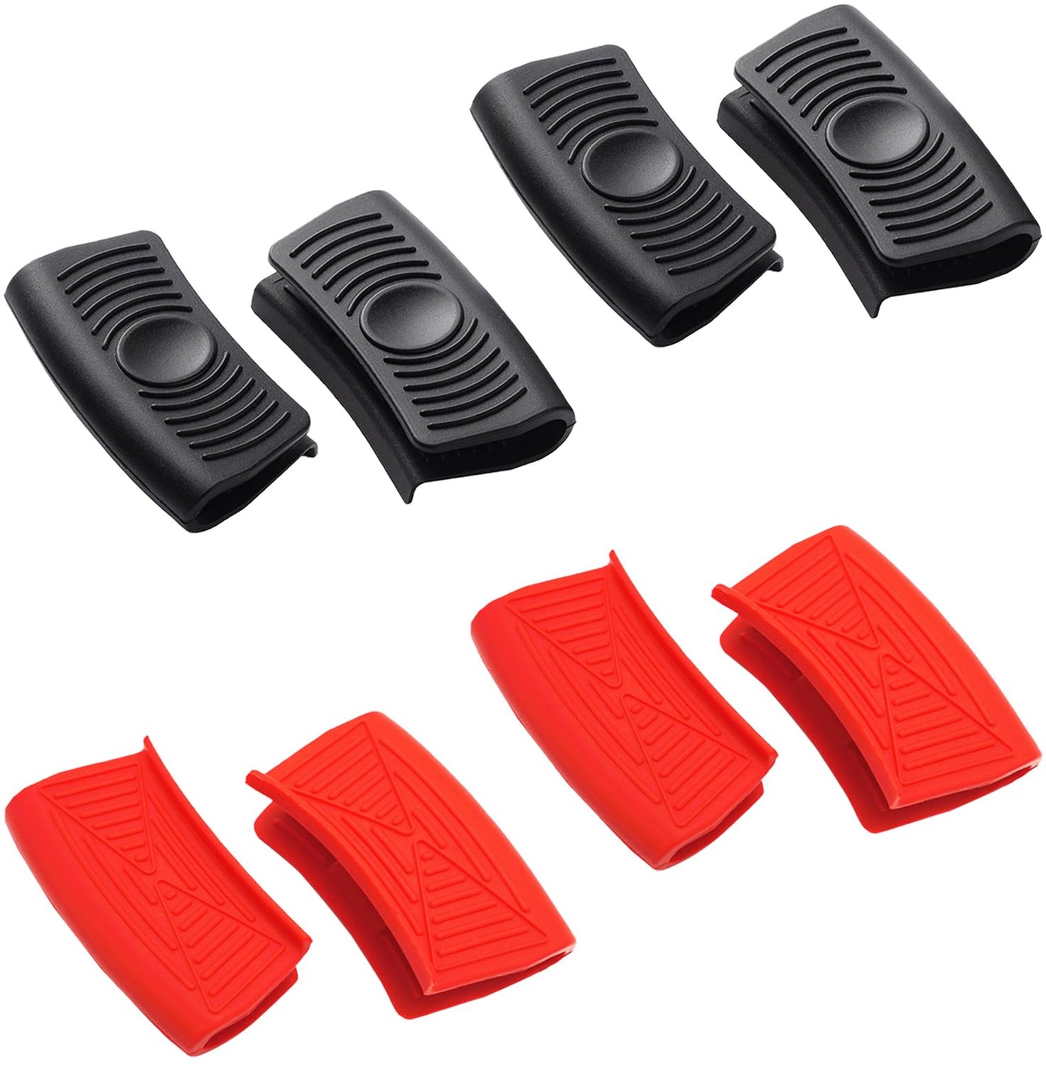 Hulphandvathouder 8 Stuks - Antislip Hittebeschermer - Hittebestendige Panhandgreep - Siliconen Afdekgrepen - Veilig Koken - Comfortabele Grip