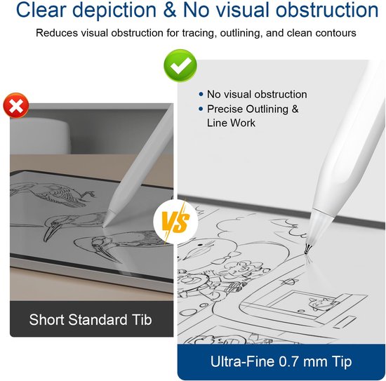 Set van 6 Precisie Tips voor Stylus — afbeelding 2