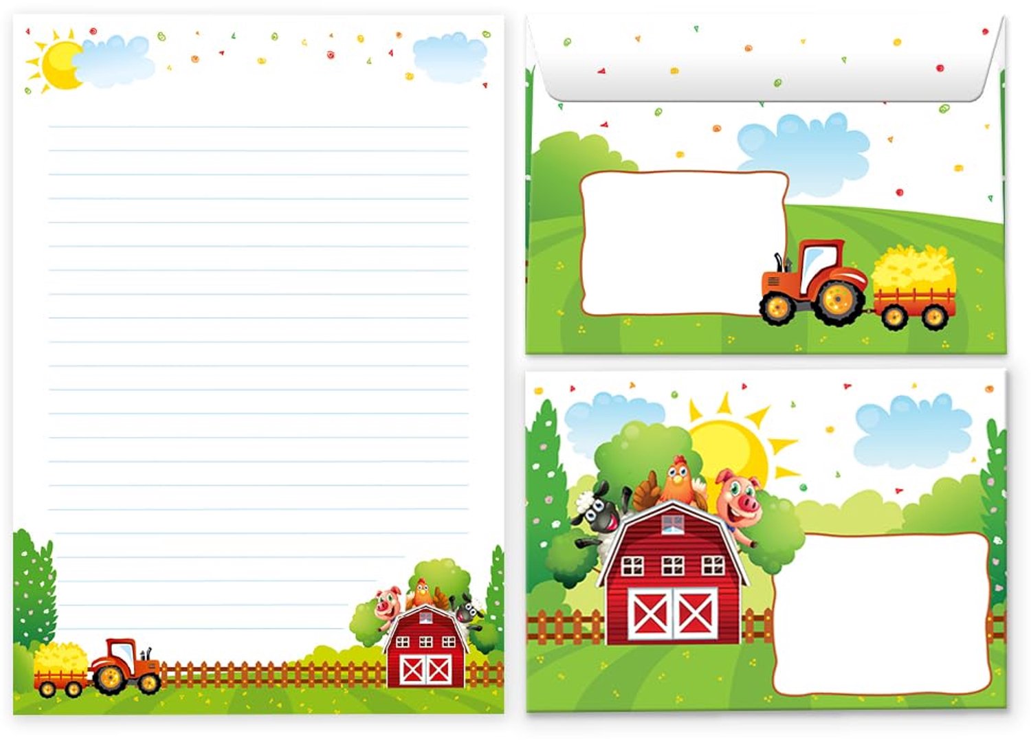 Briefpapier Set met Enveloppen - A5 25 Vel en 15 Enveloppen