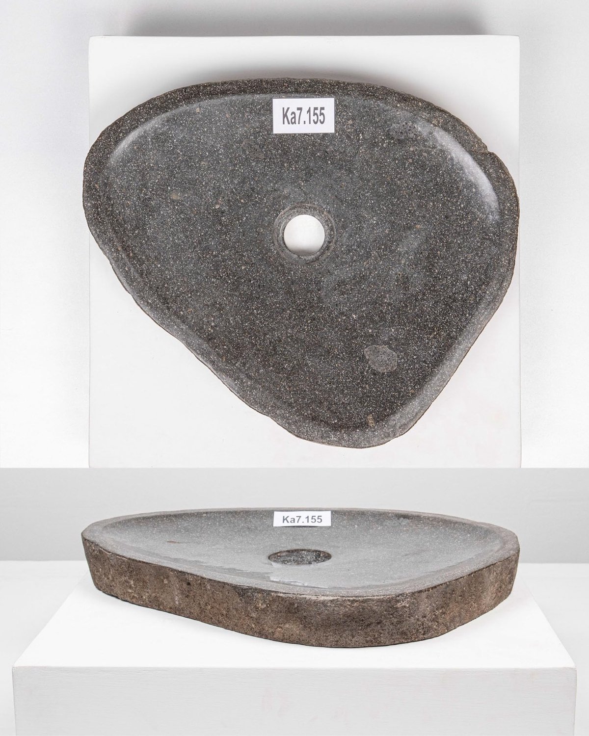 Natuurstenen Wastafel 40cm - Unieke Riviersteen