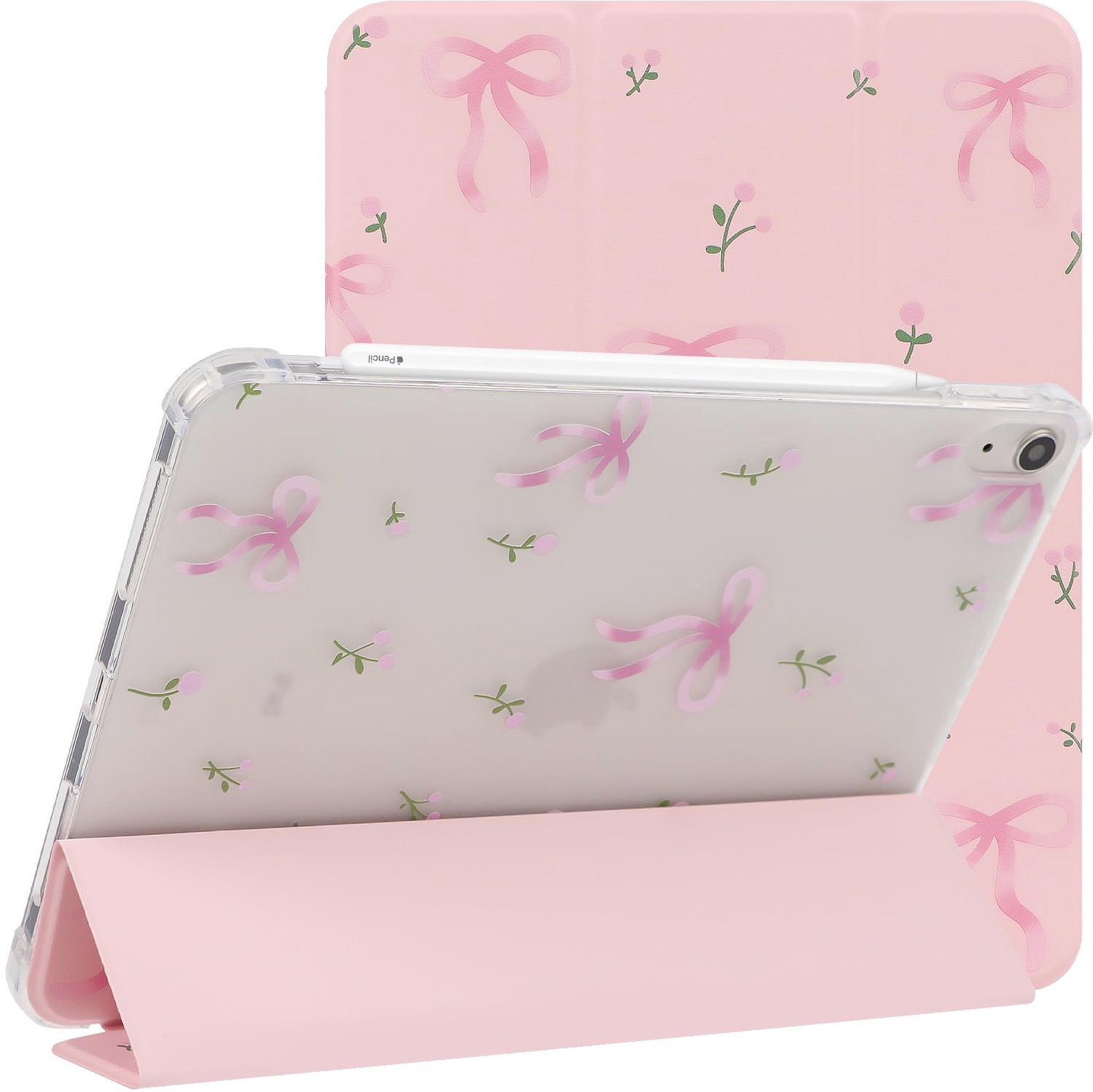 iPad Hoes met Penhouder en Meerdere Standposities - Roze