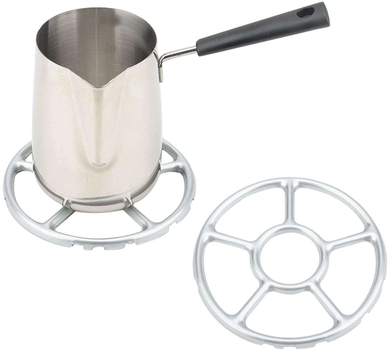 Verloopring Universeel - Gaskookplaathouder - Metaallegering - Geschikt voor Mokka-koffiezetapparaten - Diameter 15,5 cm - Voor 99% van alle gasplaten - Gasplaat