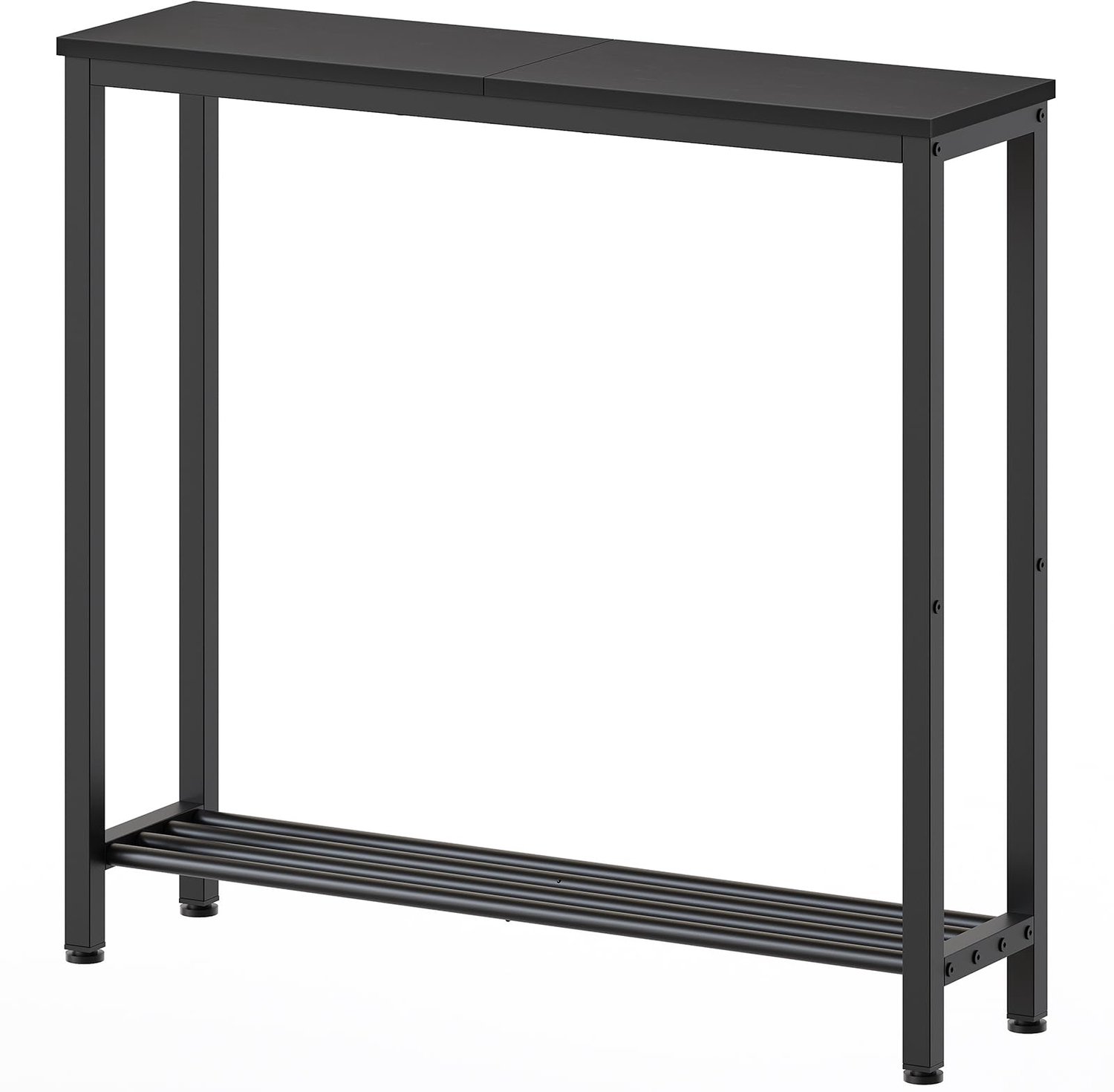 Smalle Console Tafel met 2 Tieren en Metaal Frame