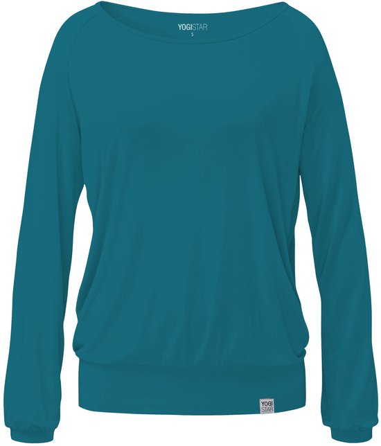 Yoga-Longsleeve "ala" - petrol — afbeelding 3