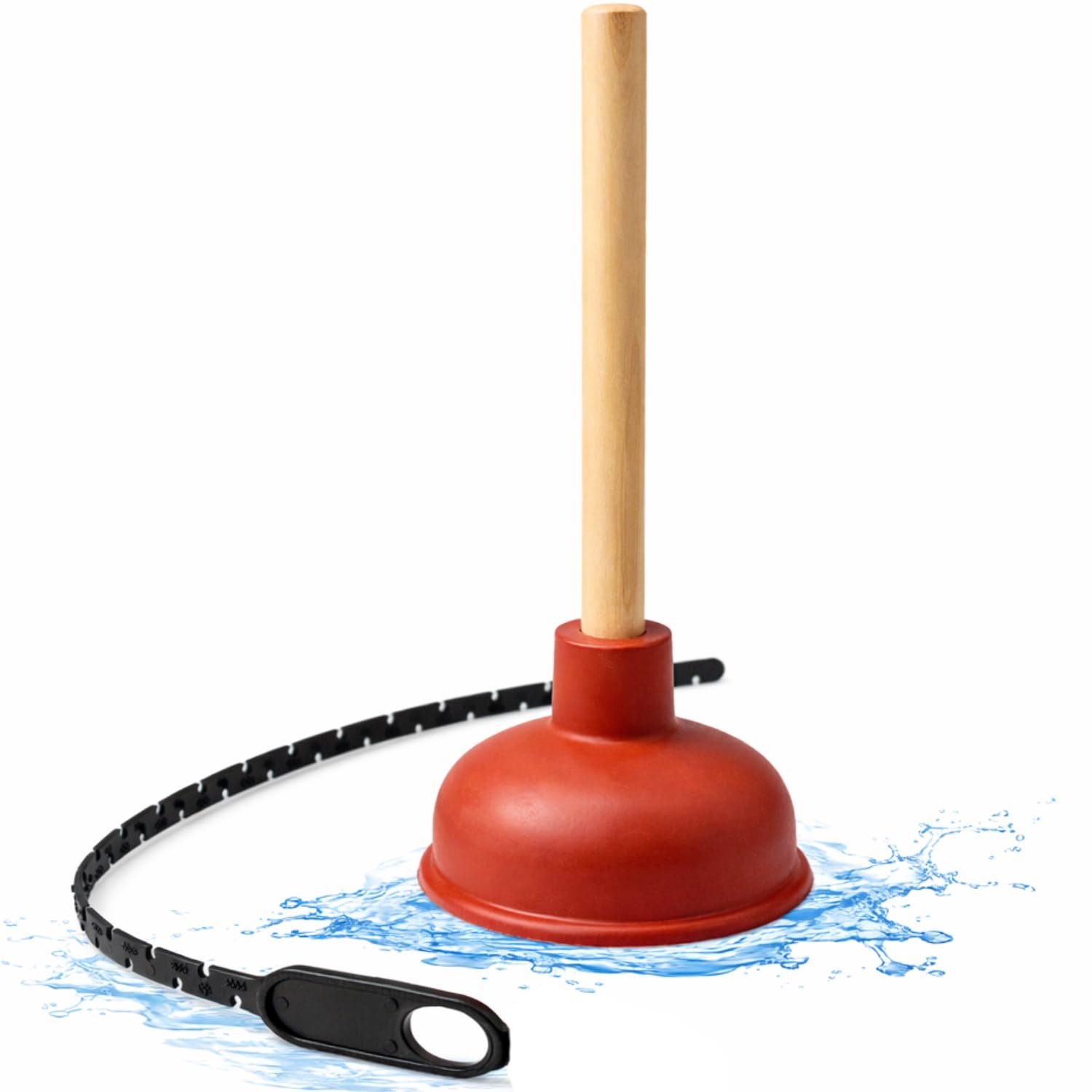 Professionele Afvoerreiniger met Rubberen Suction Cup