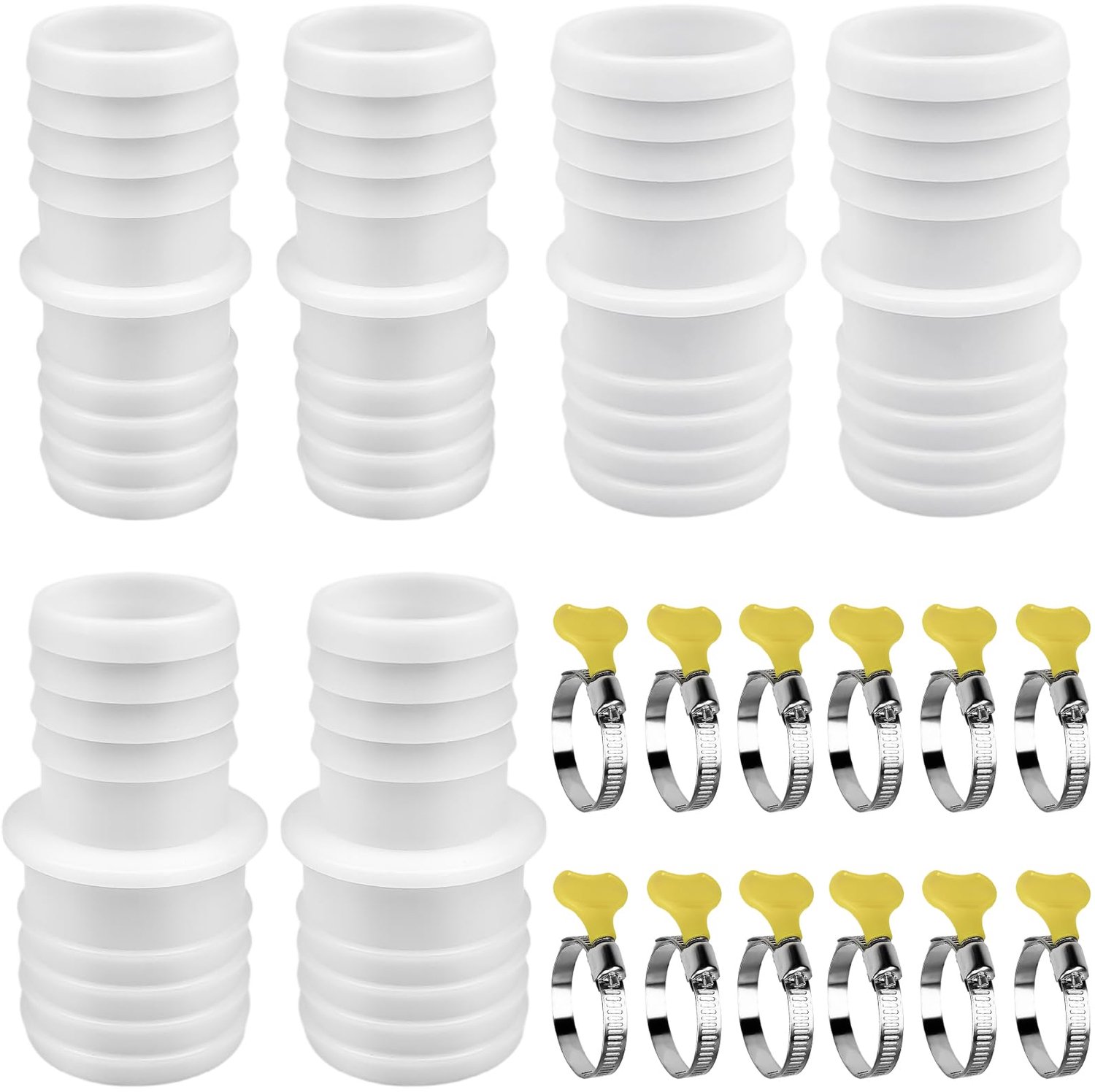 6 Stuks Snelle Slangkoppels voor Zwembad en Wasmachine