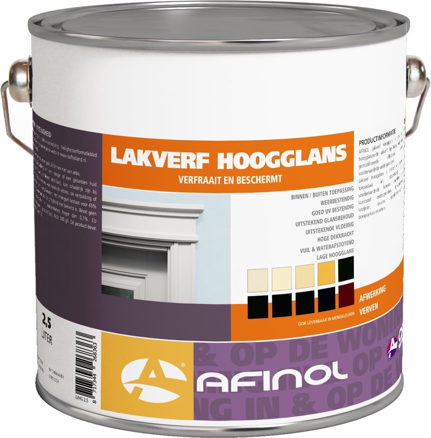 Hoogglans Lakverf Grachtengroen (RAL 6012) 2.5L