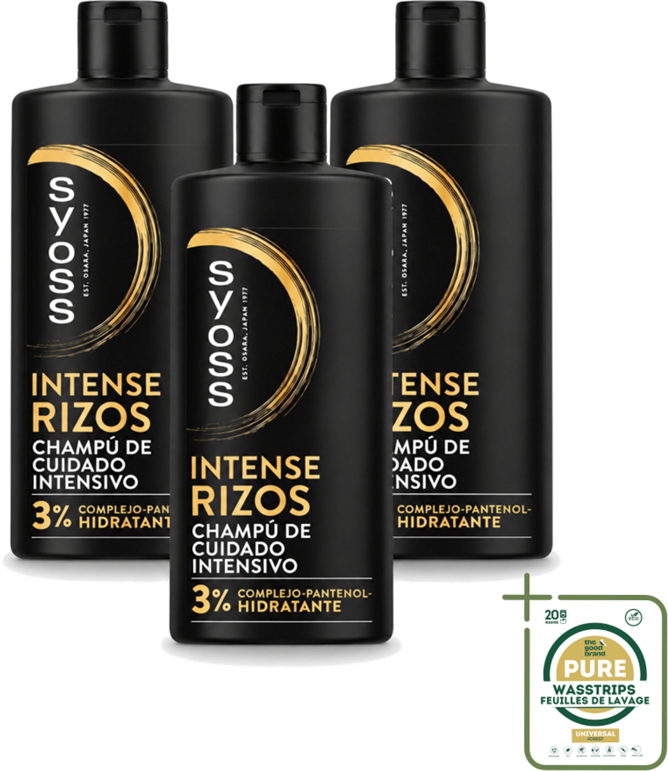 3 x Syoss – Shampoo – Intense Curls – 440 ml - Wasstrips - Krullend Haar Shampoo - Golvend Haar Shampoo - Krullen Definieer Shampoo - Pluisvrij Haar - Haar Verzorging