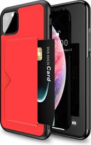Dux Ducis - iPhone 11 Pro Max hoesje - Pocard Series - Back Cover - Rood