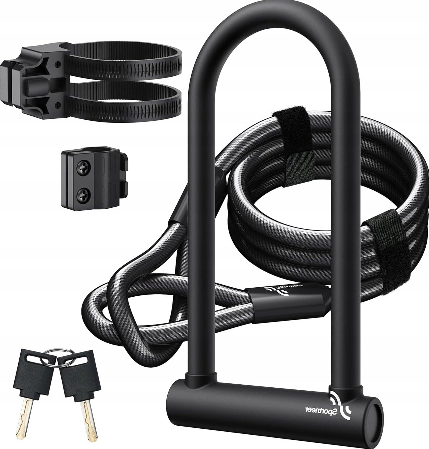 Sterk U-Slot Fietsslot met 18mm Beugel en 1.8m Kabel