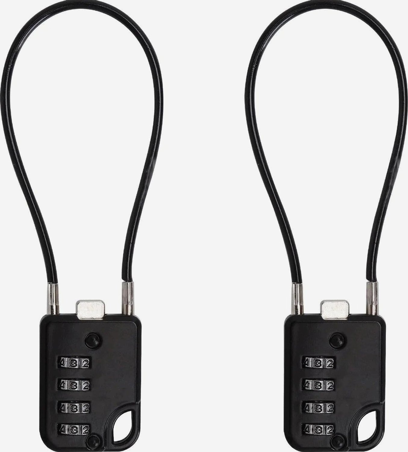 2x Cijferslot met Staalkabel - 20cm - Sleutelloos & Duurzaam
