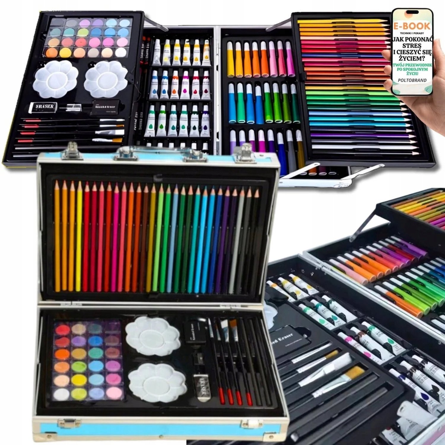 Artistiek Teken- en Schilderassortiment 145 Delen in Koffer