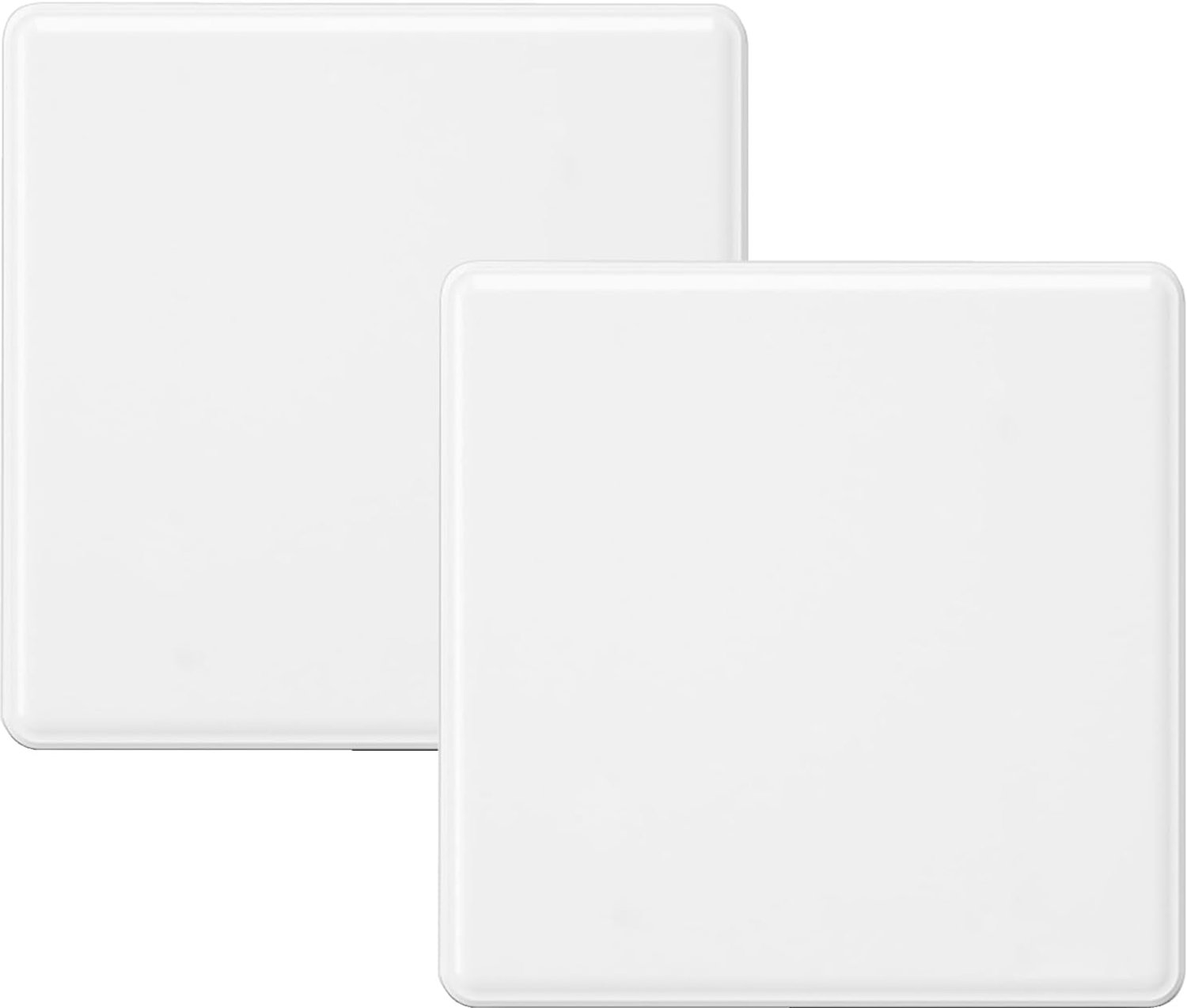 Wandcontactdoos afdekplaat 8.6cm x 8.6cm - wit - 2 stuks - ideaal voor elke ruimte - Homevero