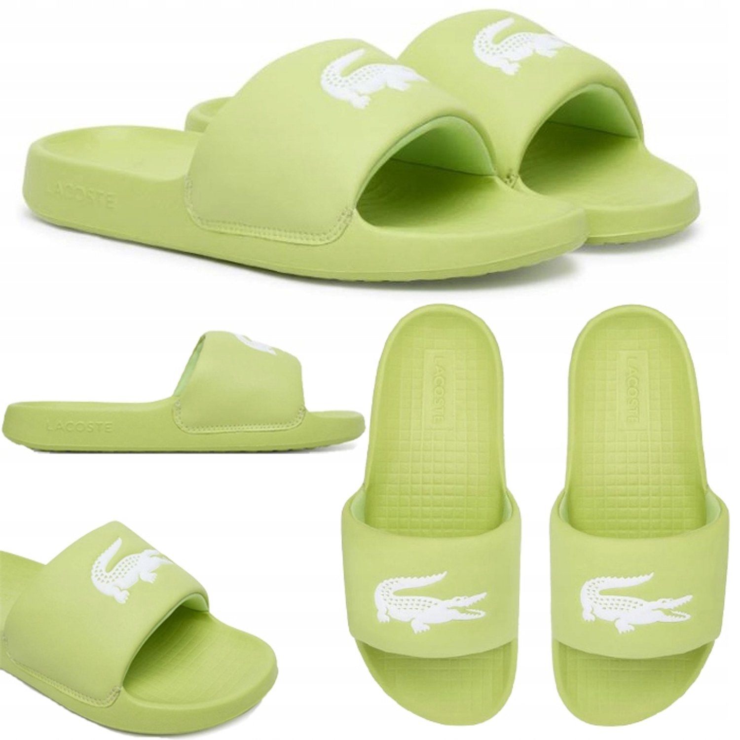 Lacoste Serve Slide 1.0 Klapki Damskie Zielone Roz. Groen