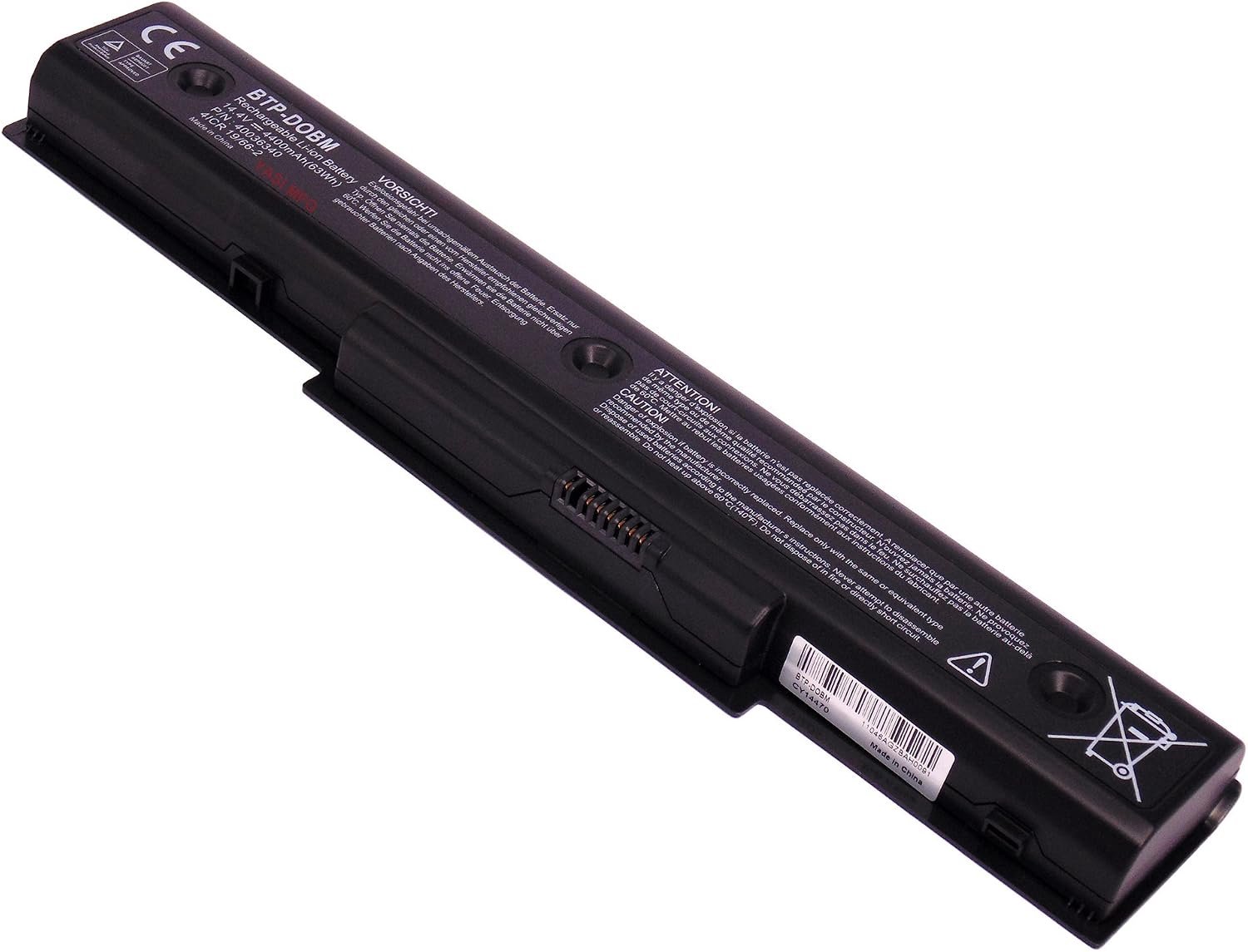 YASI MFG 14.4V 4400mAh Laptop Battery BTP-DOBM BTP-D0BM BTP-DNBM for Medion Akoya E7218 MD97872 MD98680 P7812 MD98770 - ShopVlot