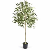 Luxevo Kunst Olijfboom 150 cm – Kunstplant Olijfboom – Groen
