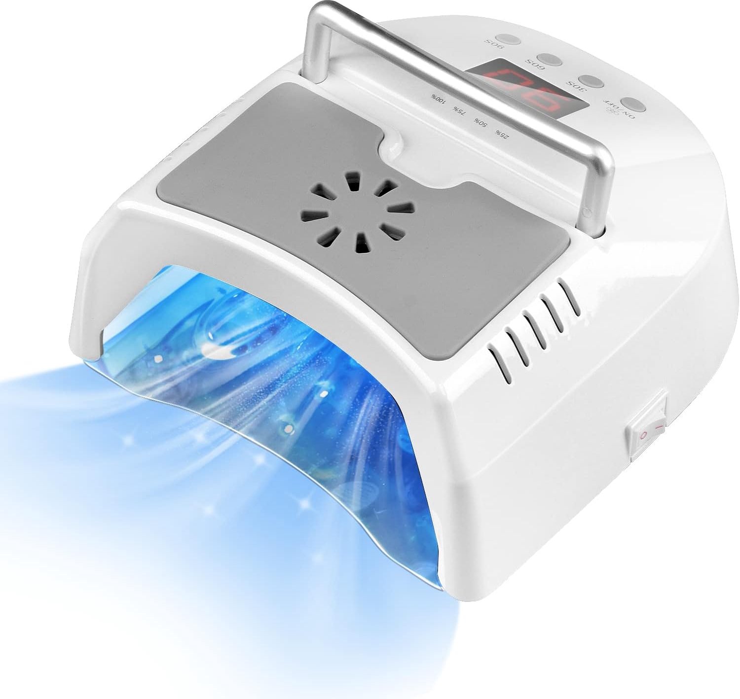 SnelShoppen - UV LED Nagellamp 72W - Professionele Nageldroger met Fan, Timer 30/60/90 Seconden, Automatische Sensor en LCD Display voor Manicure, Ped