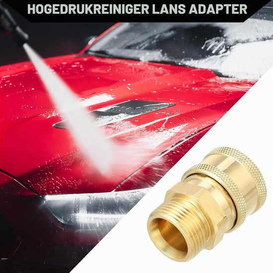 Hogedrukreiniger Koppeling 40mm - Messing - Universeel voor Auto - Duurzaam en Sterk - ServiceTopper — afbeelding 2