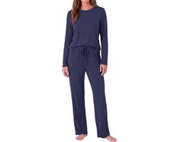 Pyjama langarm katoen met print