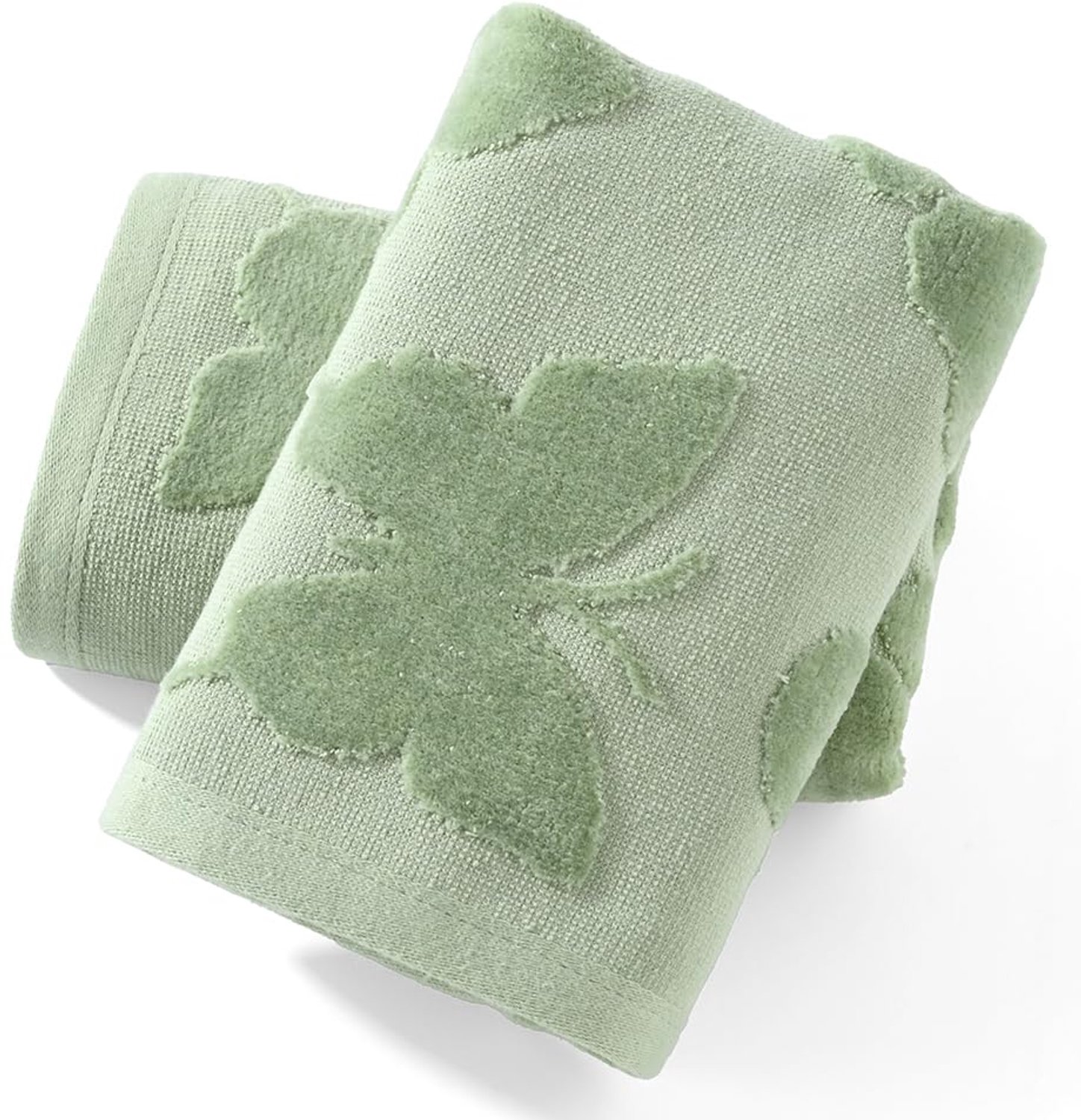Set van 2 Decoratieve Handdoeken met Vlinderpatroon