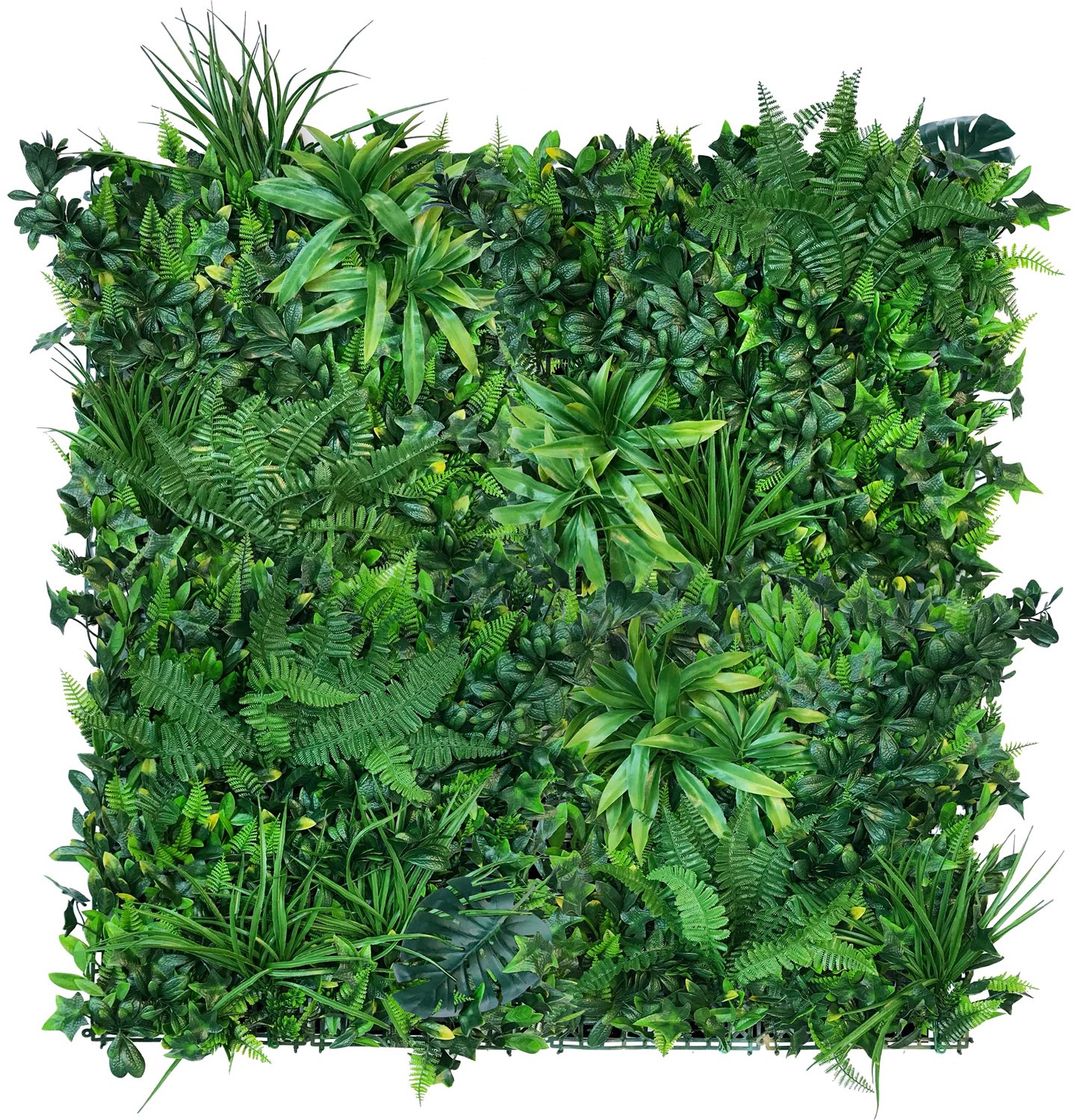 Hyper-realistische Plantenwand 1m x 1m voor Binnen en Buiten