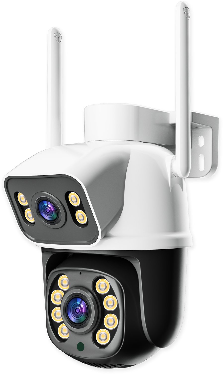Dome-beveiligingscamera - Dubbele lens - Hybride zoom - Kleurennachtzicht - Bewegingsdetectie - Jortan Tech
