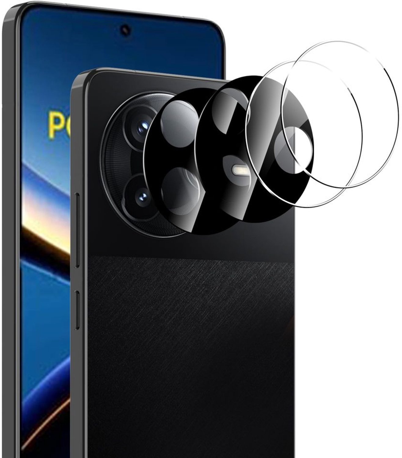 4-Pack Camera Bescherming voor Mobiele Telefoon met Krasbestendige Film
