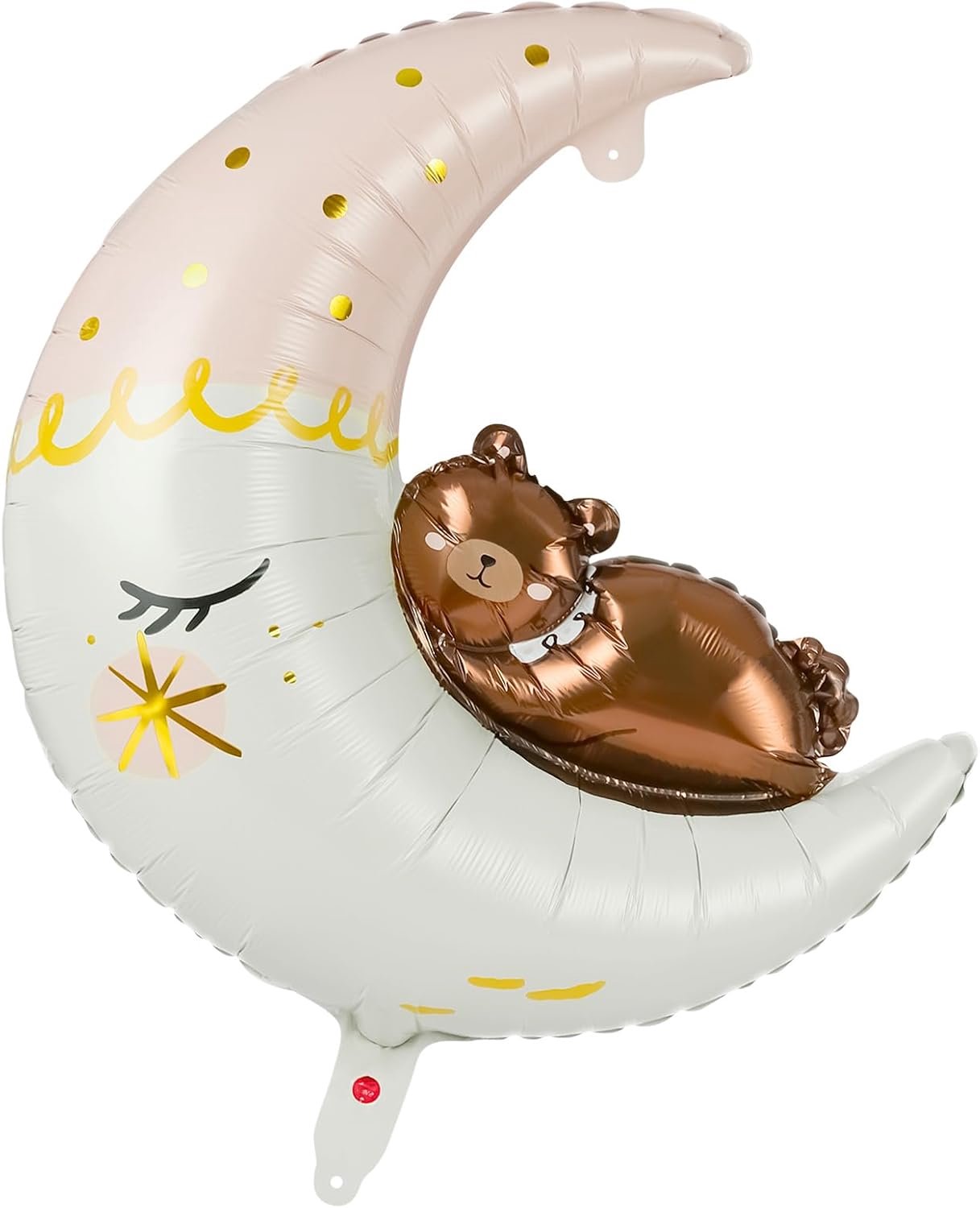 Dierenballonnen Reuze Dierenkop - Slapende Maanbeer - Feestdecoraties voor Verjaardag - ServiceTopper