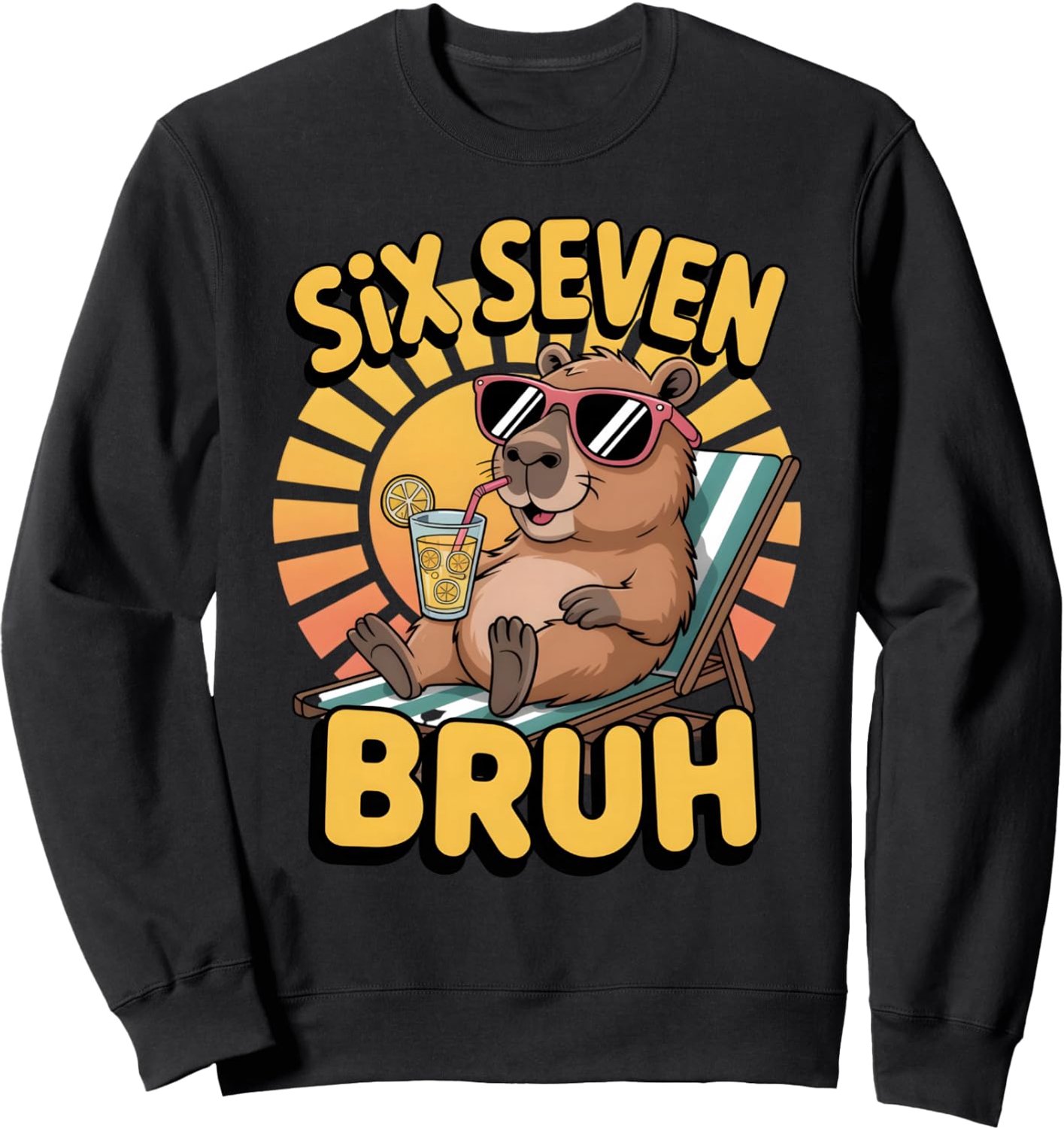 Sweatshirt met grappige capybara voor kinderen en jongens