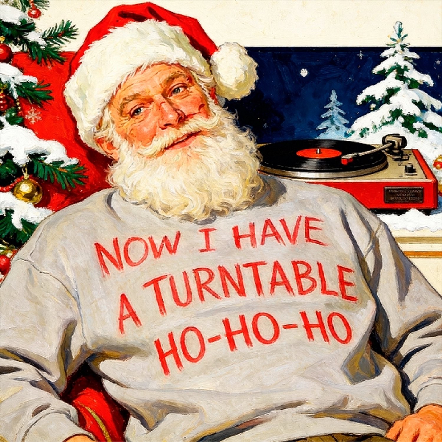 Now I have a turntable ho-ho-ho